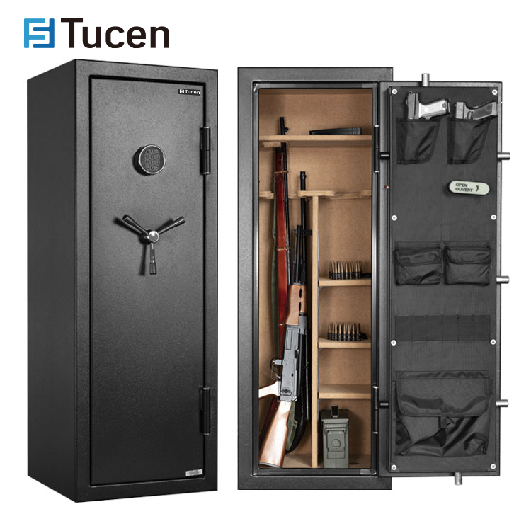 Tucen FA140YL Fireproof Cabinet Gun Safes for 12 Rifles