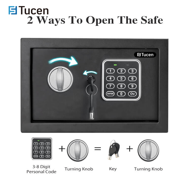 E5200E Series Tucen CE Certified Deposit Locker Small Money Box Home Electronic Safes